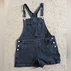 No Boundaries Black Overalls Shorts XL